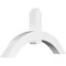 Ekena Millwork Archdale Architectural Grade PVC Gable Bracket, 60"W x 32 1/2"H x 6"D x 6"F, 13/12 Pitch GBP060X33X0606ARC00 - alternate 1